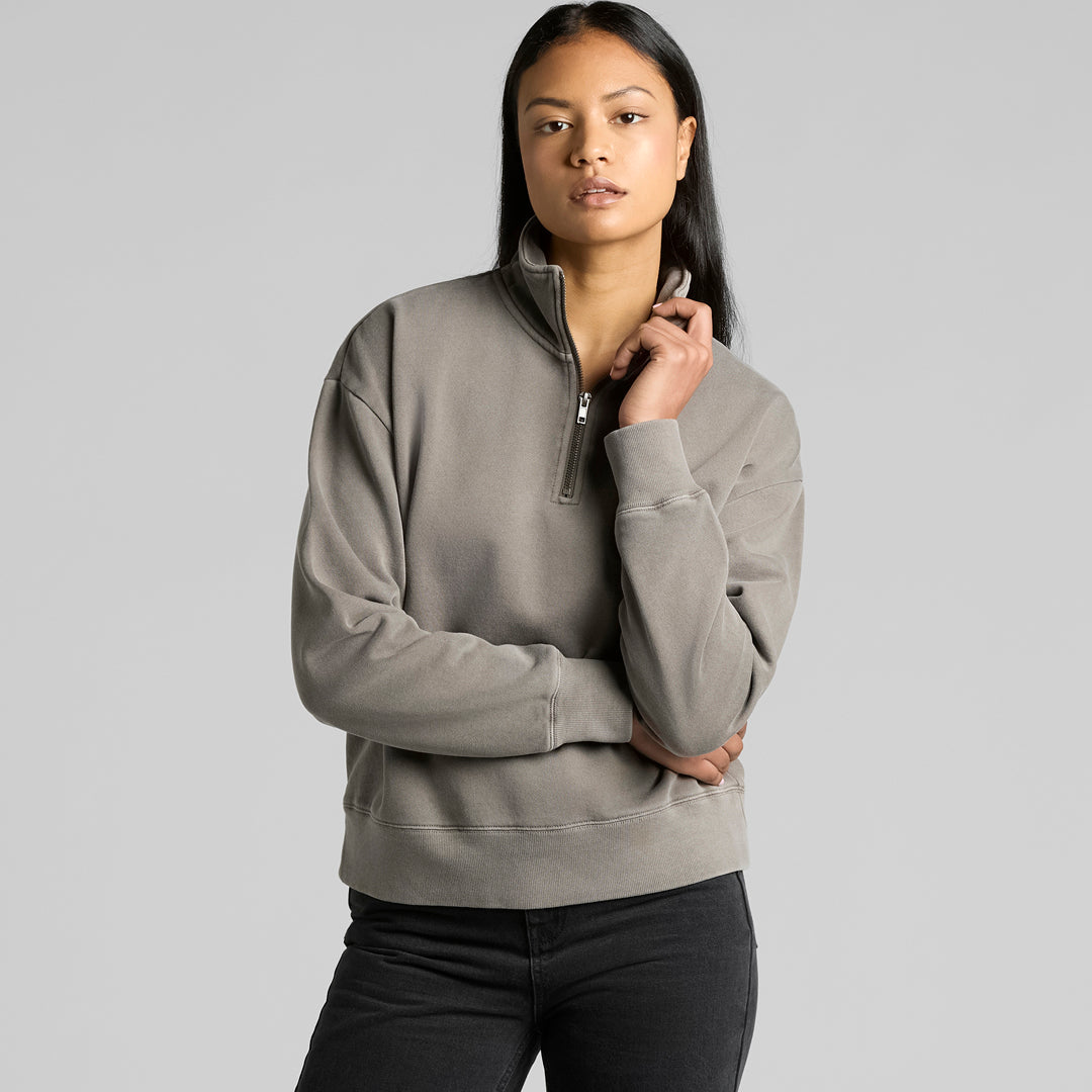 AS Colour The Relax Faded Half Zip Jumper | Ladies Outerwear