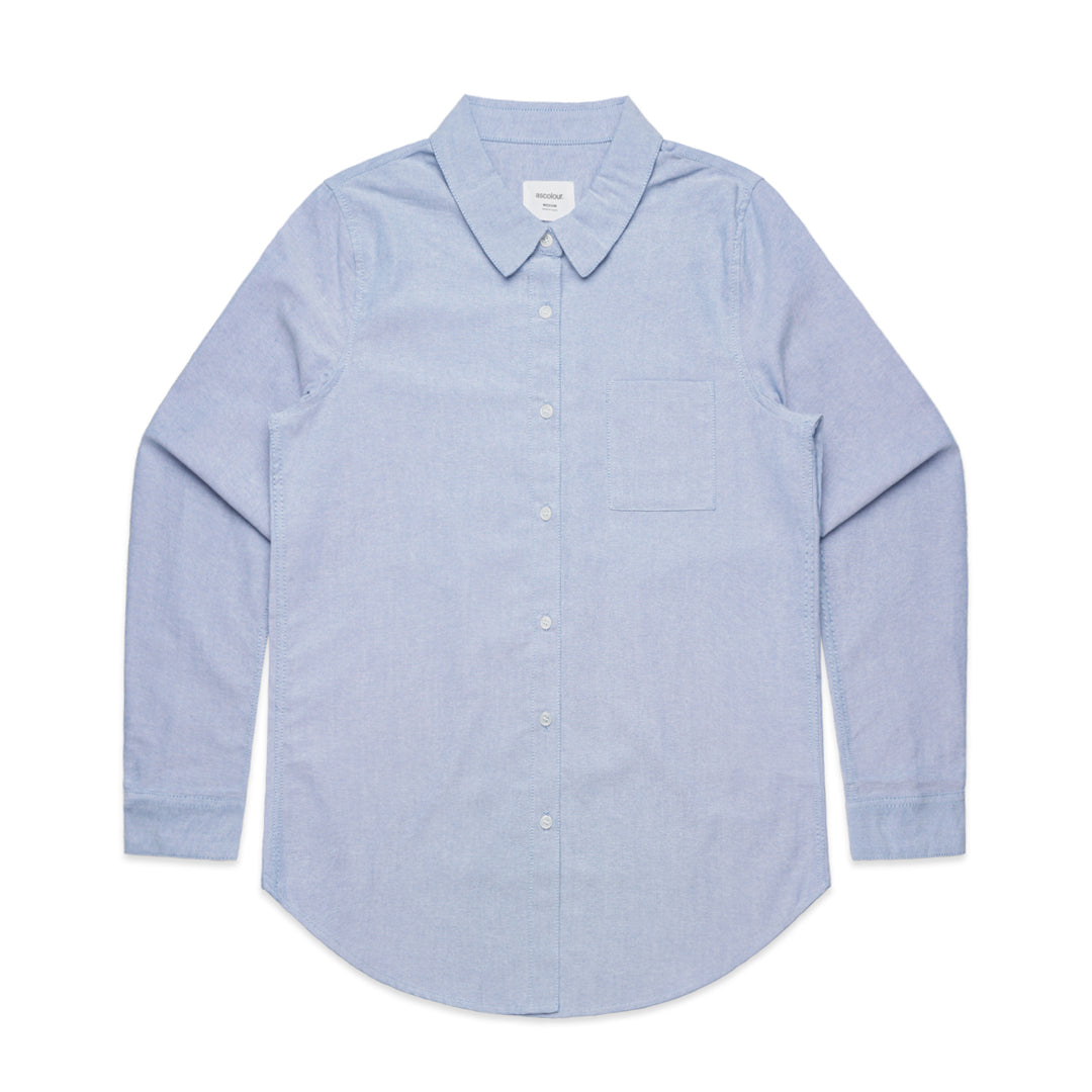 AS Colour The Oxford Shirt | Long Sleeve | Ladies Light Blue Shirts & Tops