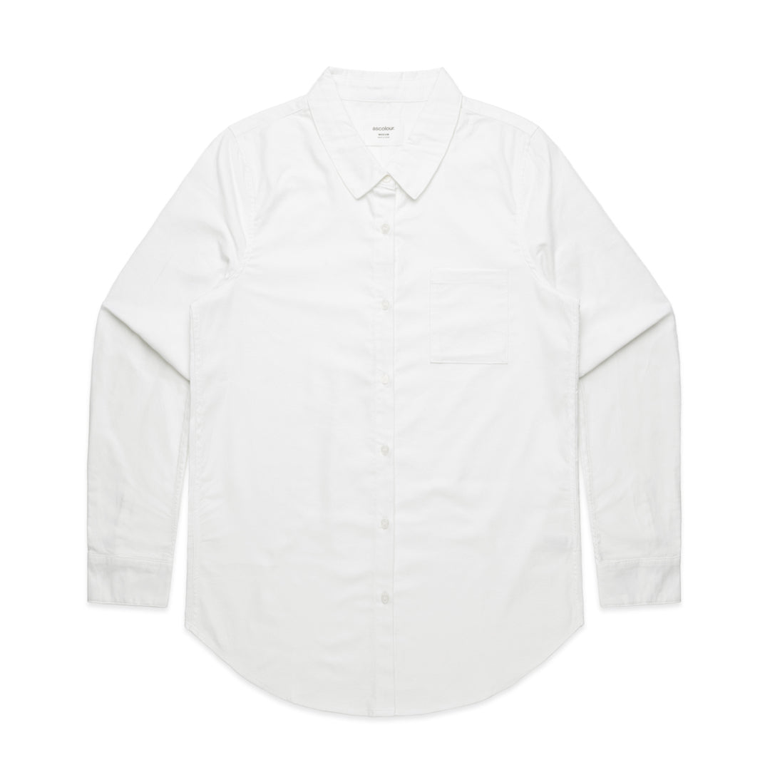 AS Colour The Oxford Shirt | Long Sleeve | Ladies White Shirts & Tops
