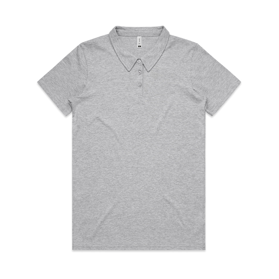 AS Colour The Amy Polo | Ladies | Short Sleeve Grey Marle Shirts & Tops