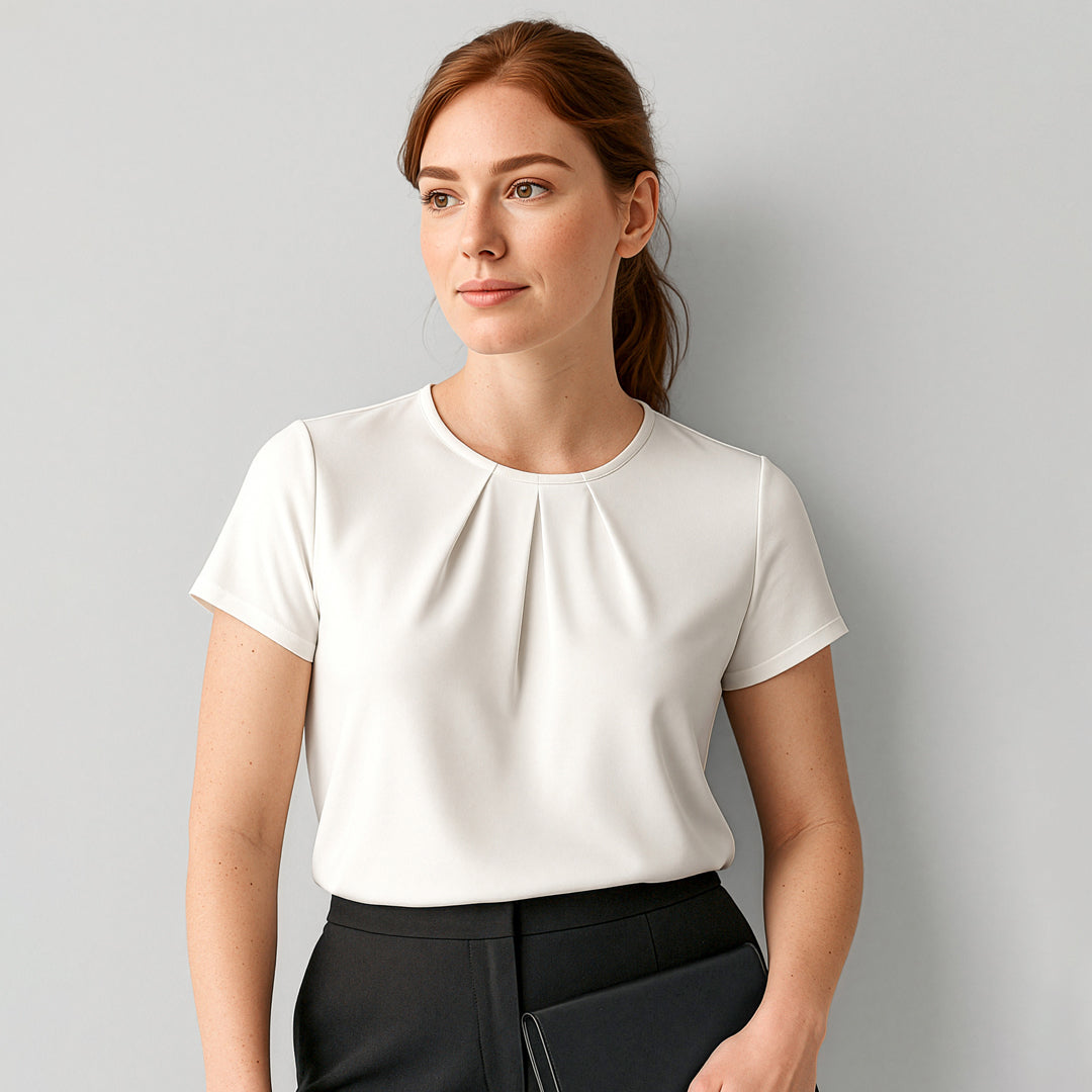 Biz Corporates The Blaise Top | Ladies | Short Sleeve Shirts & Tops