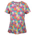 Jbs Wear The JB's Printed Scrub Top | Ladies Cat Scrubs