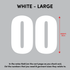 House of Uniforms Sports Numbers White Branding