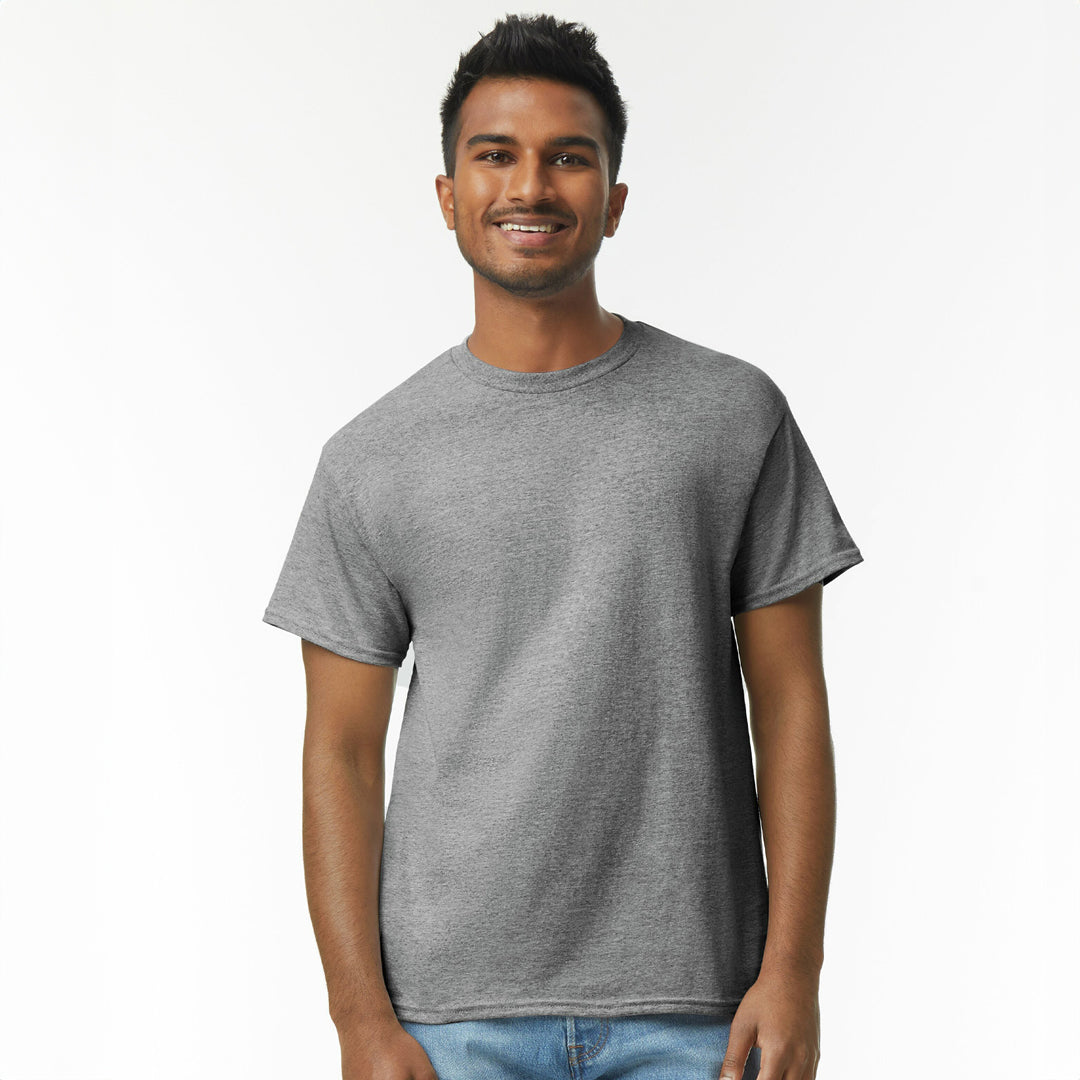 Gildan The Heavy Cotton Tee | Adults Graphite Marle Shirts & Tops