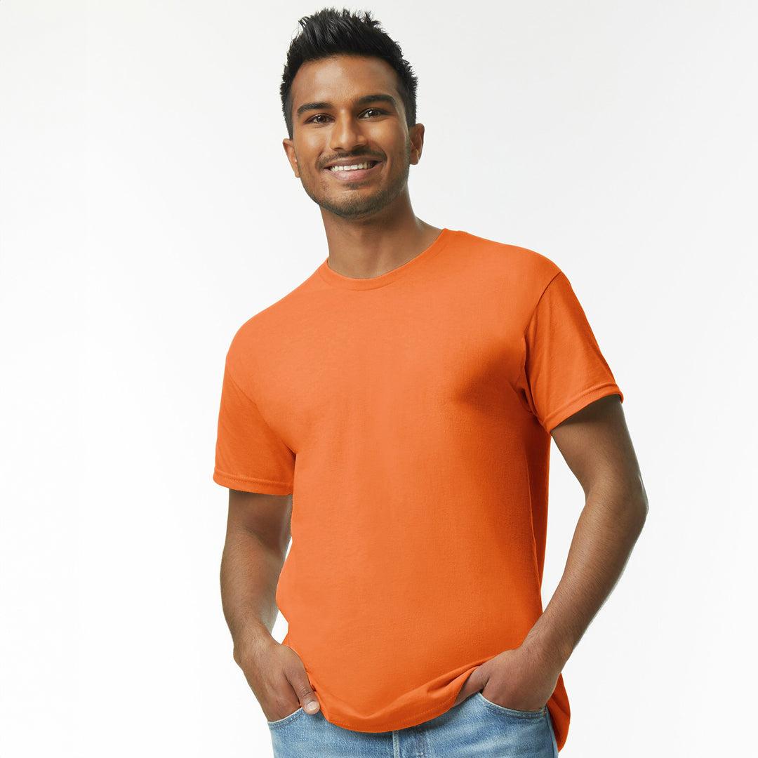 Gildan The Heavy Cotton Tee | Adults Flouro Orange Shirts & Tops