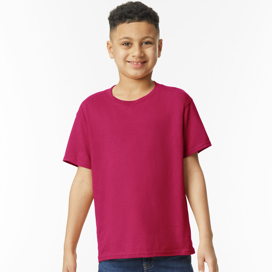 Gildan The Heavy Cotton Tee | Youth Cardinal Red Shirts & Tops