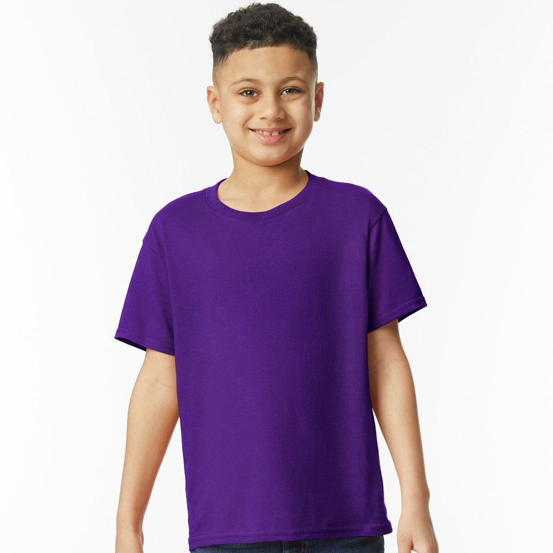 Gildan The Heavy Cotton Tee | Youth Purple Shirts & Tops