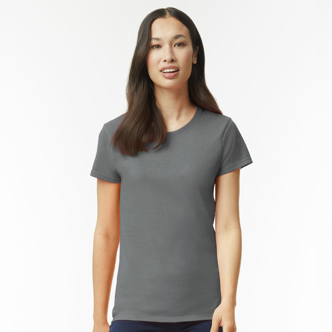 Gildan The Heavy Cotton Tee | Ladies Charcoal Shirts & Tops