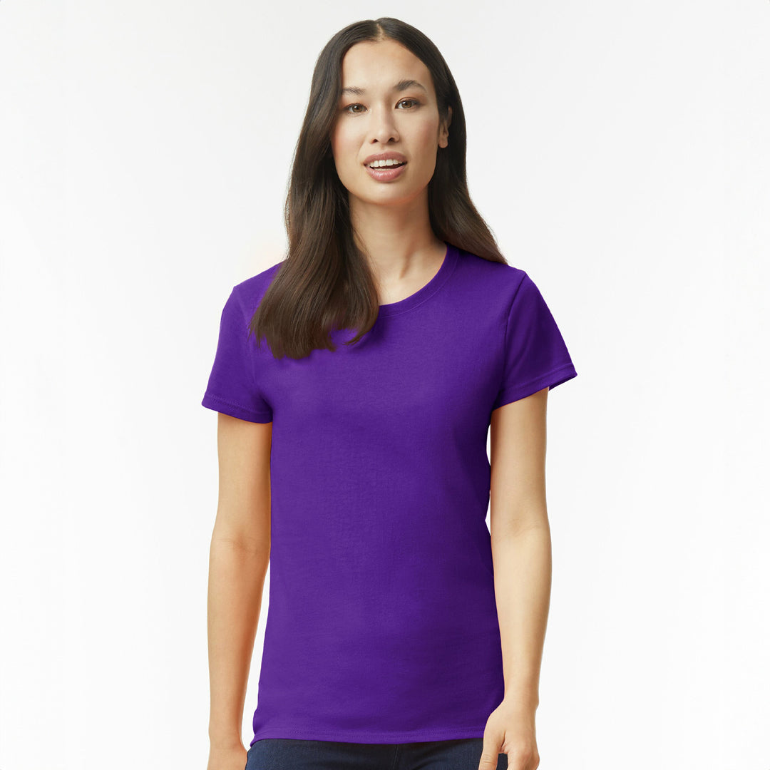 Gildan The Heavy Cotton Tee | Ladies Purple Shirts & Tops