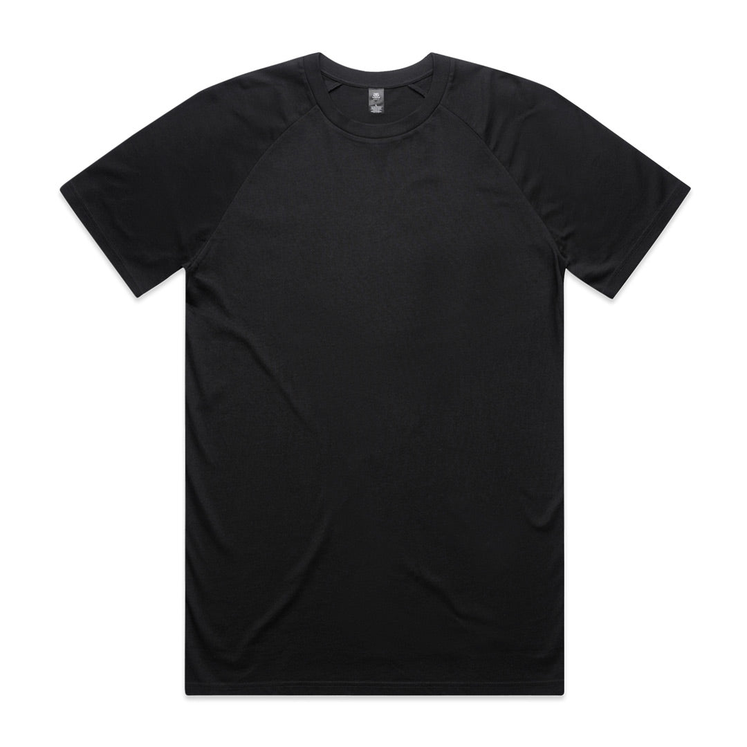 AS Colour The Staple Raglan Tee | Mens Black Shirts & Tops