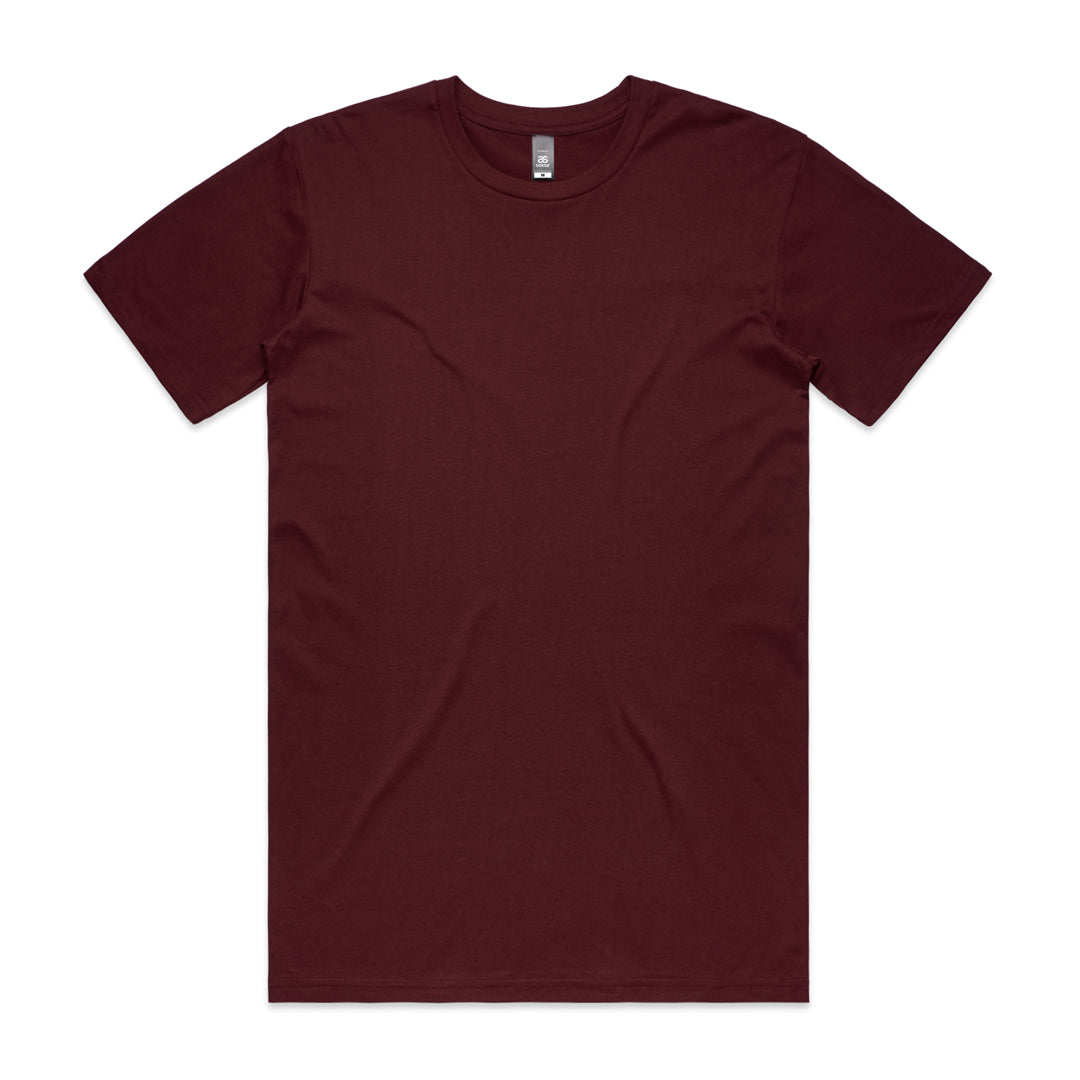 AS Colour The Staple Tee | Mens | Short Sleeve Burgundy Shirts & Tops