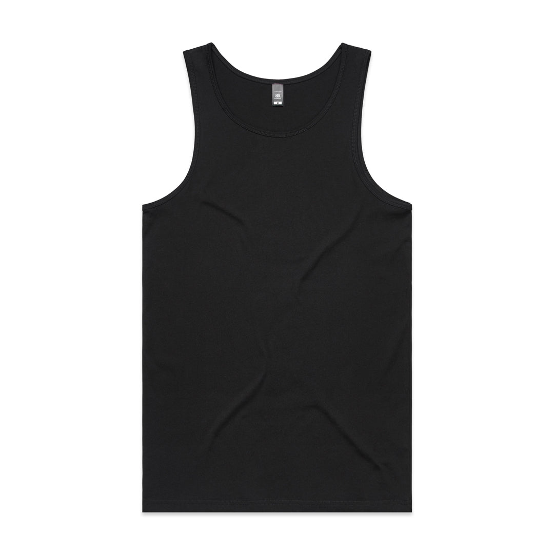 AS Colour The Lowdown Singlet | Mens Black Shirts & Tops