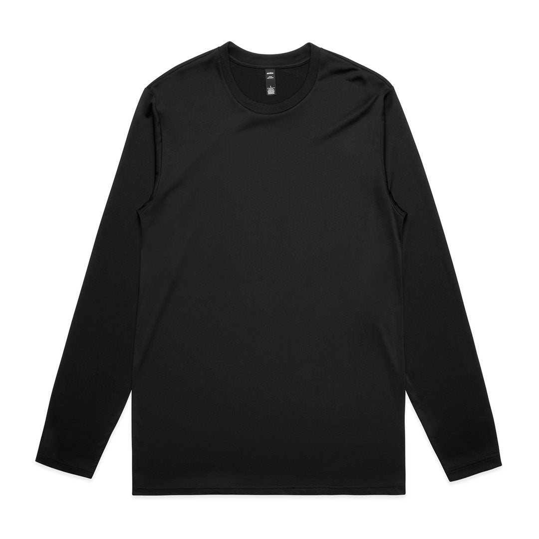 AS Colour The Staple Active Tee | Mens | Long Sleeve Black Shirts & Tops