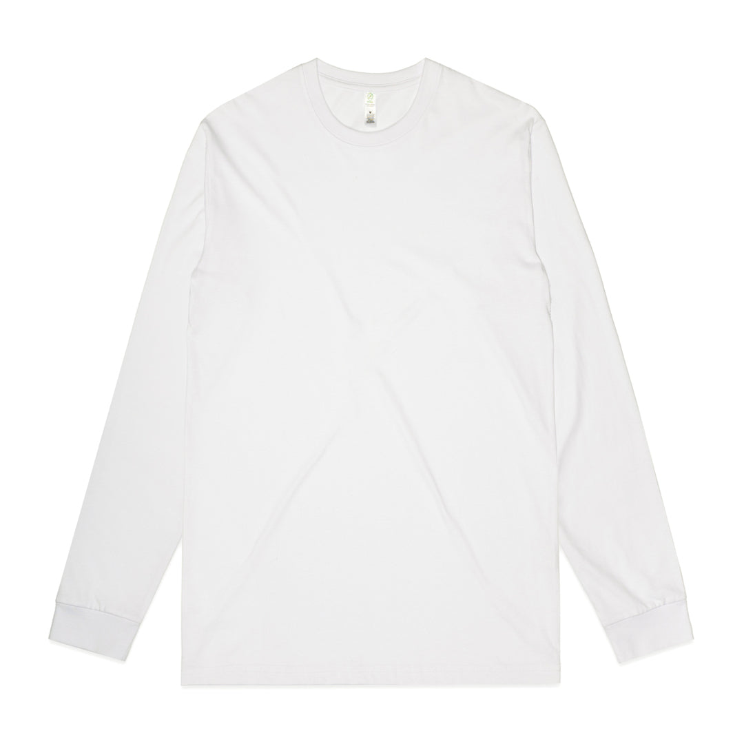AS Colour The Staple Organic Tee | Mens | Long Sleeve White Shirts & Tops