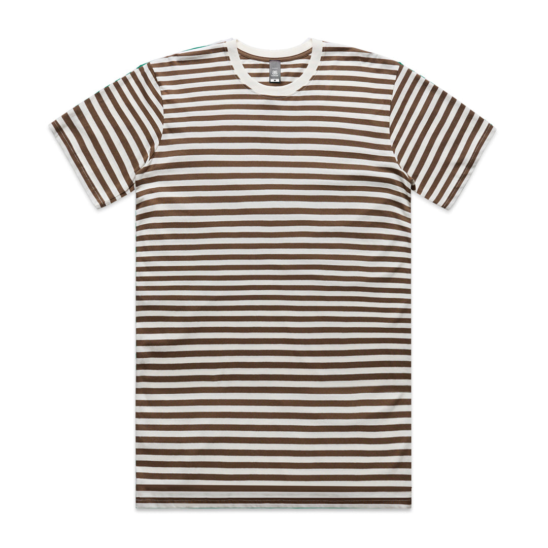 AS Colour The Stripe Tee | Mens | Short Sleeve Natural/Walnut Shirts & Tops