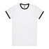 AS Colour The Staple Ringer Tee | Mens | Short Sleeve White/Black Shirts & Tops