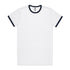 AS Colour The Staple Ringer Tee | Mens | Short Sleeve White/Navy Shirts & Tops