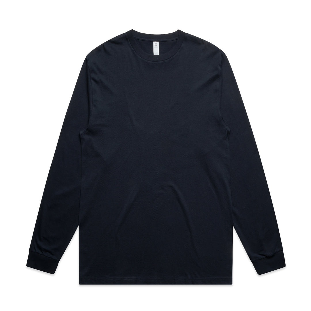 AS Colour The Block Tee | Mens | Long Sleeve Navy Shirts & Tops