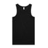 AS Colour The Organic Rib Singlet | Mens Black Shirts & Tops