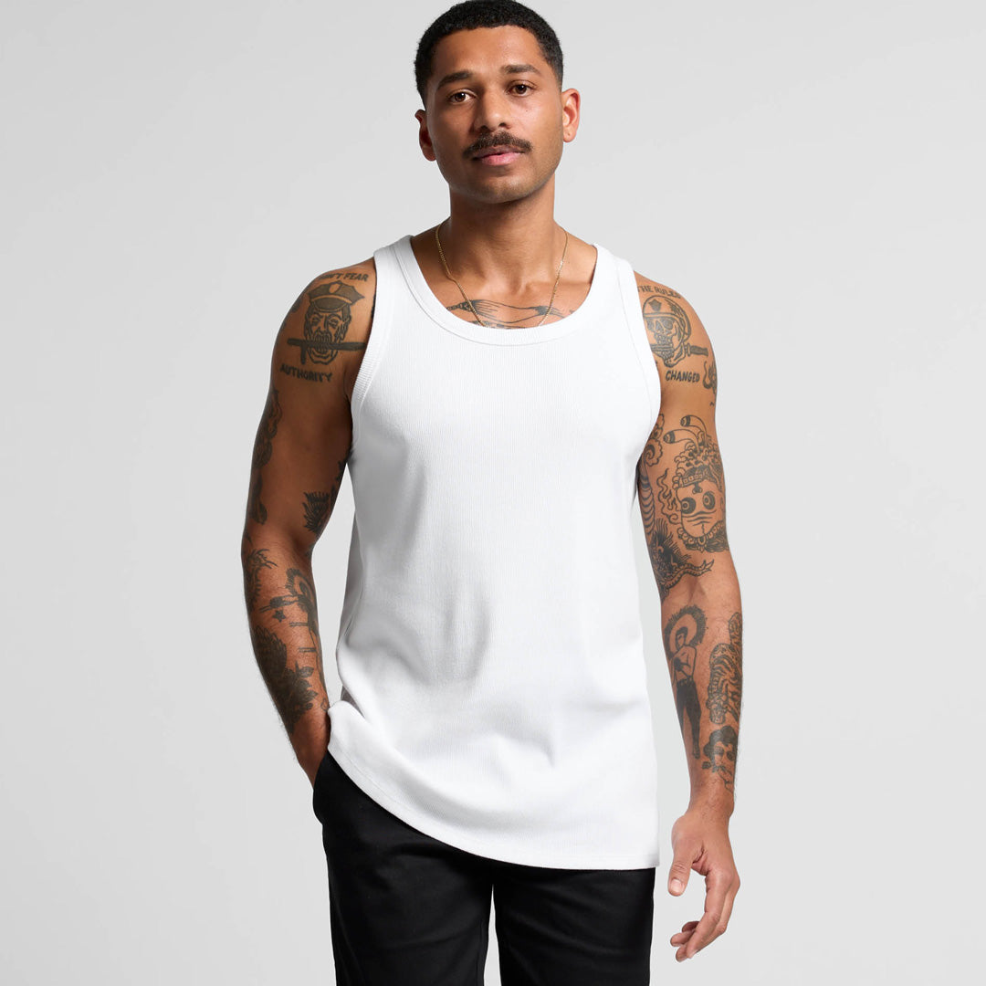 AS Colour The Organic Rib Singlet | Mens Shirts & Tops