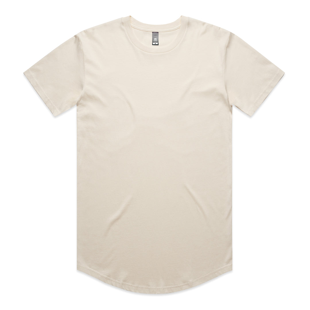 AS Colour The Staple Curve Tee | Mens | Short Sleeve Ecru Shirts & Tops