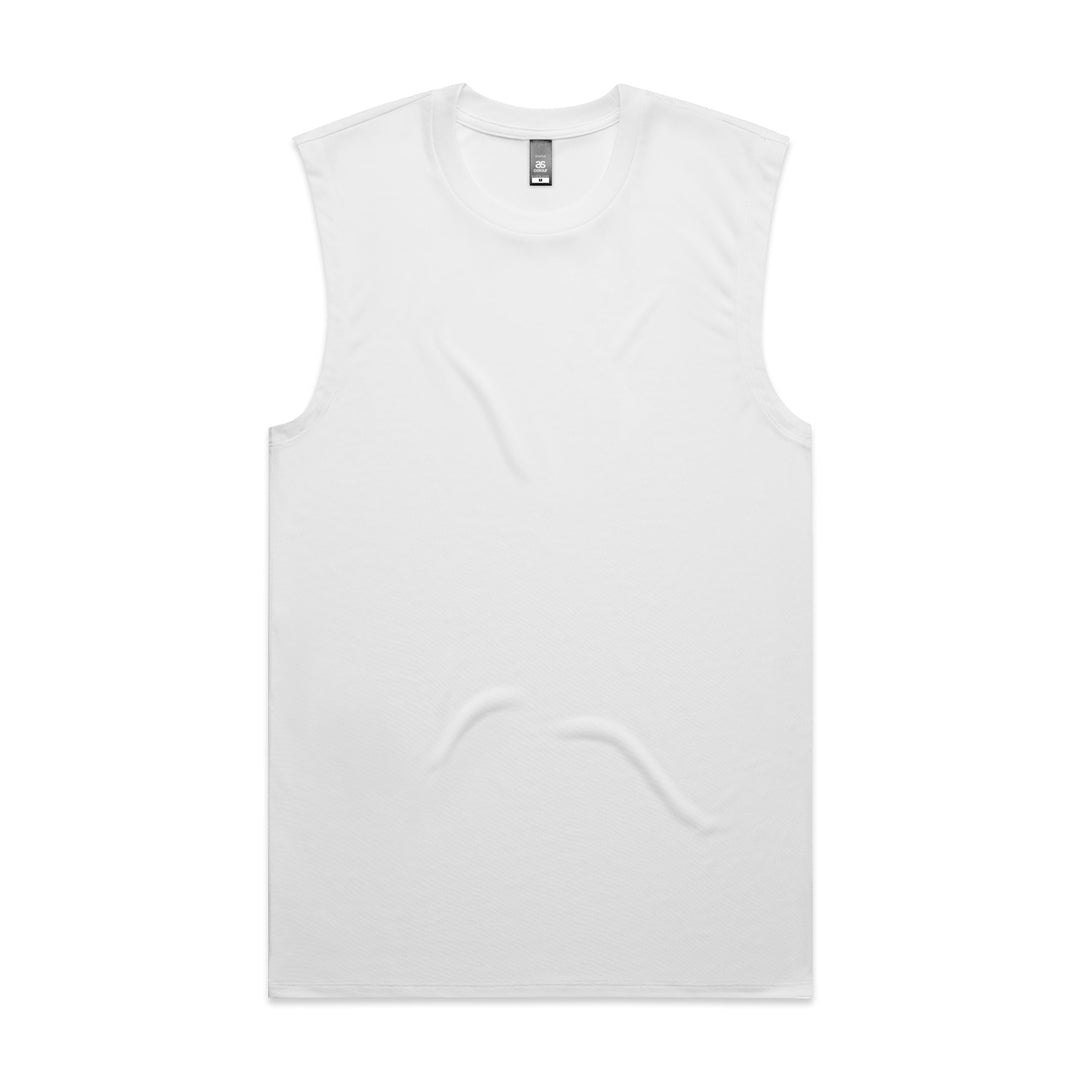 AS Colour The Staple Active Tank | Mens White Shirts & Tops