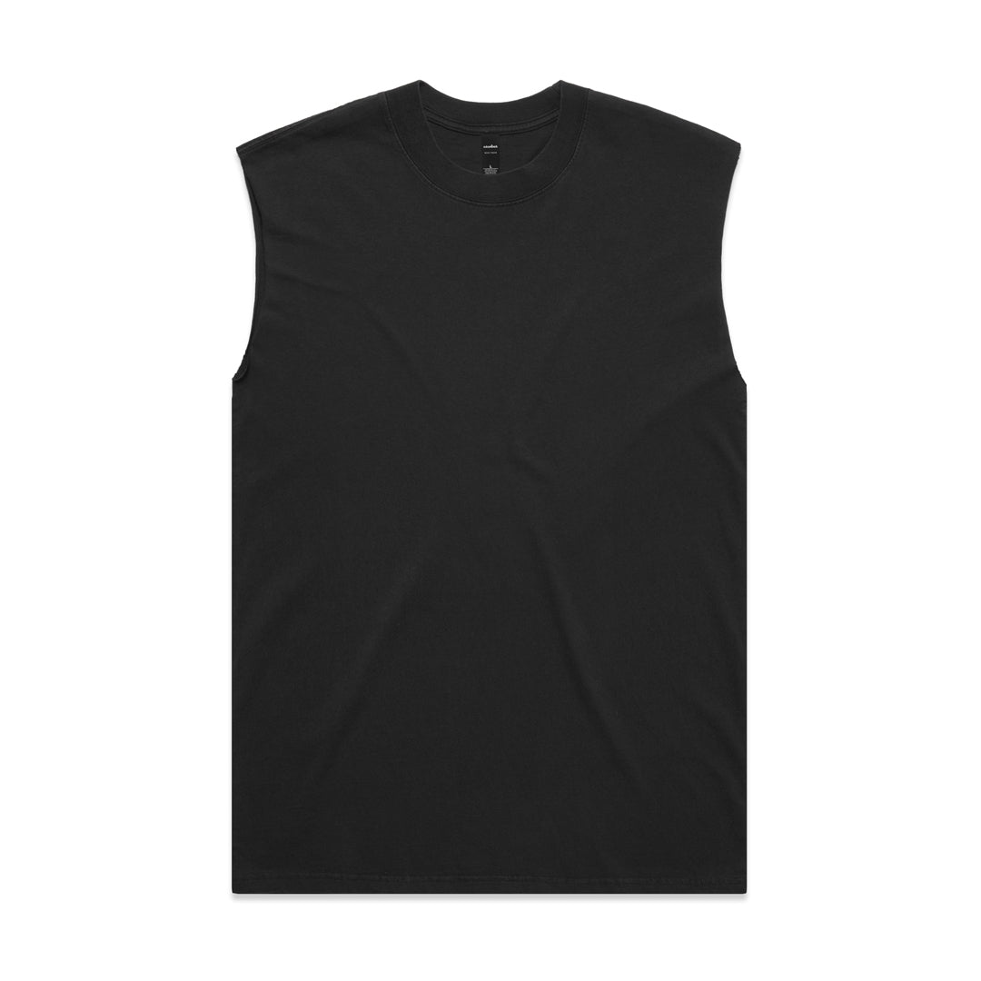 AS Colour The Heavy Faded Tank | Mens Black Shirts & Tops