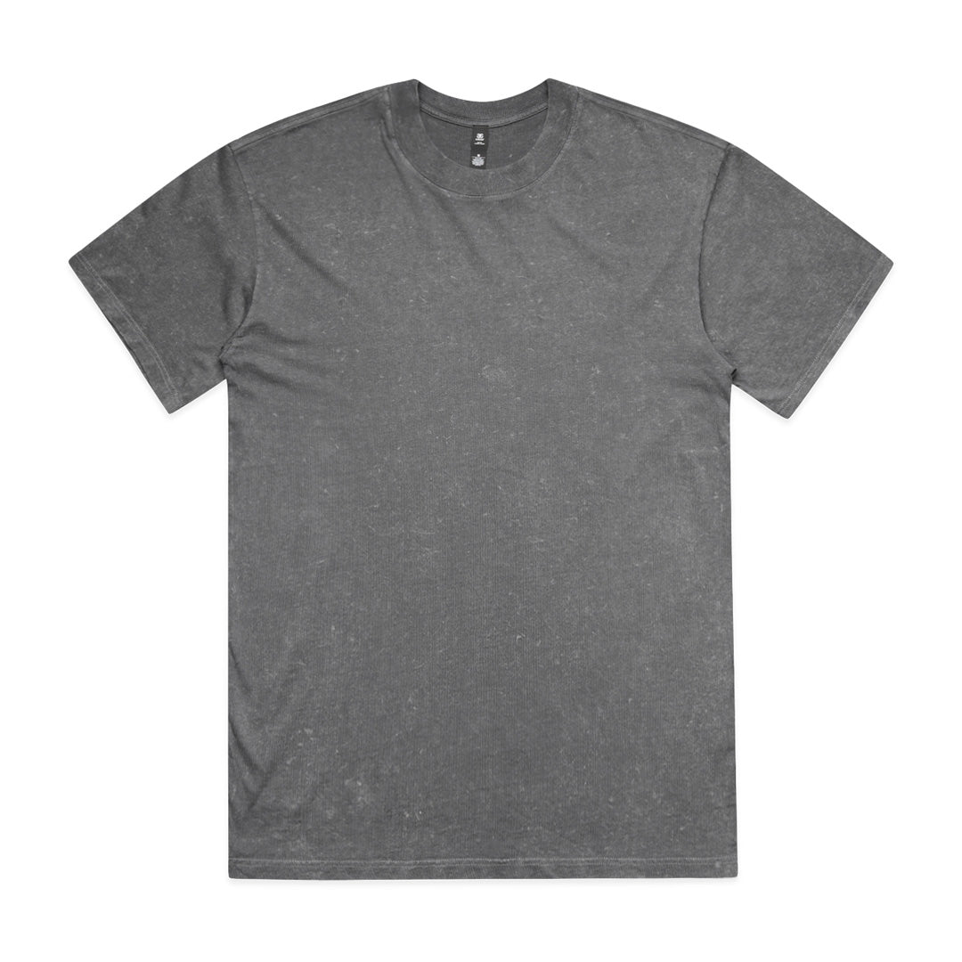 AS Colour The Stone Wash Heavy Tee | Mens Coal Shirts & Tops