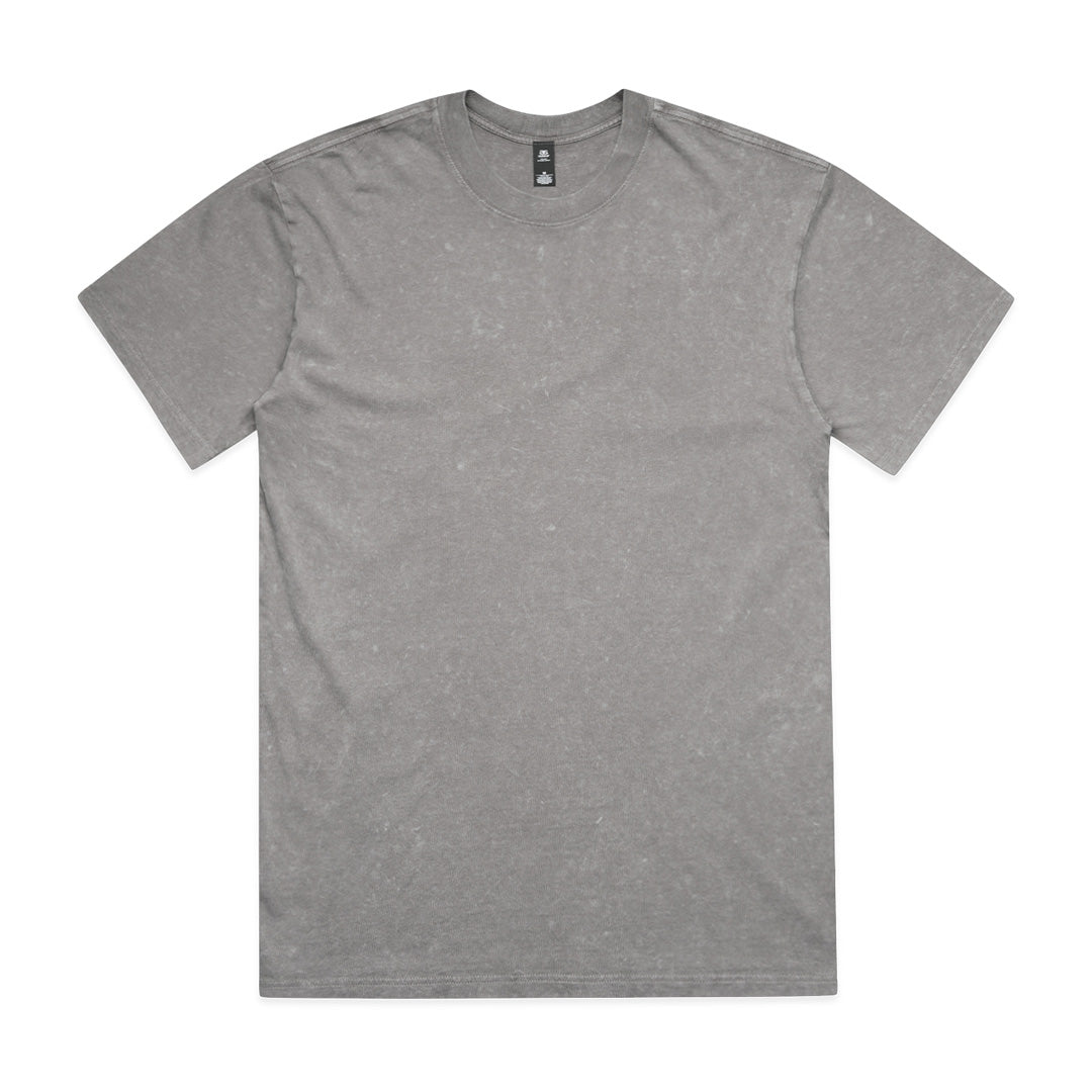 AS Colour The Stone Wash Heavy Tee | Mens Grey Shirts & Tops