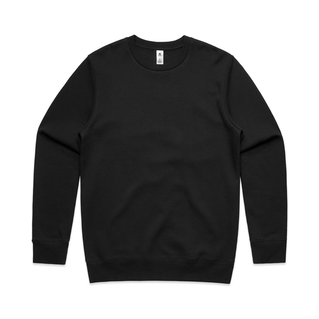 AS Colour The Stencil Crew Jumper | Adults Black Outerwear