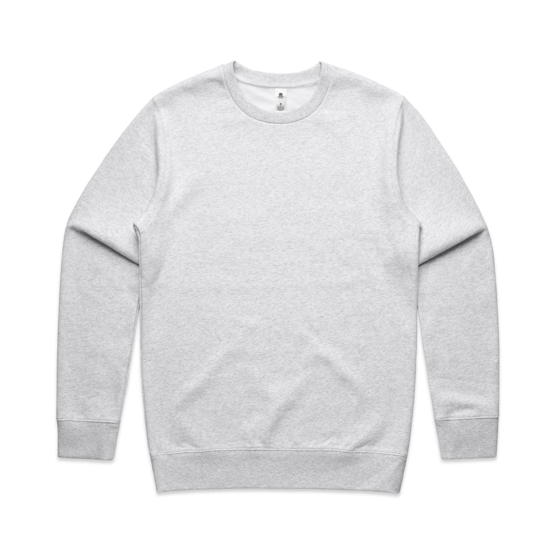 AS Colour The Stencil Crew Jumper | Adults White Marle Outerwear
