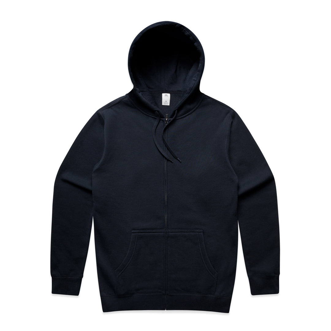AS Colour The Stencil Zip Hoodie | Mens Navy Hoodie