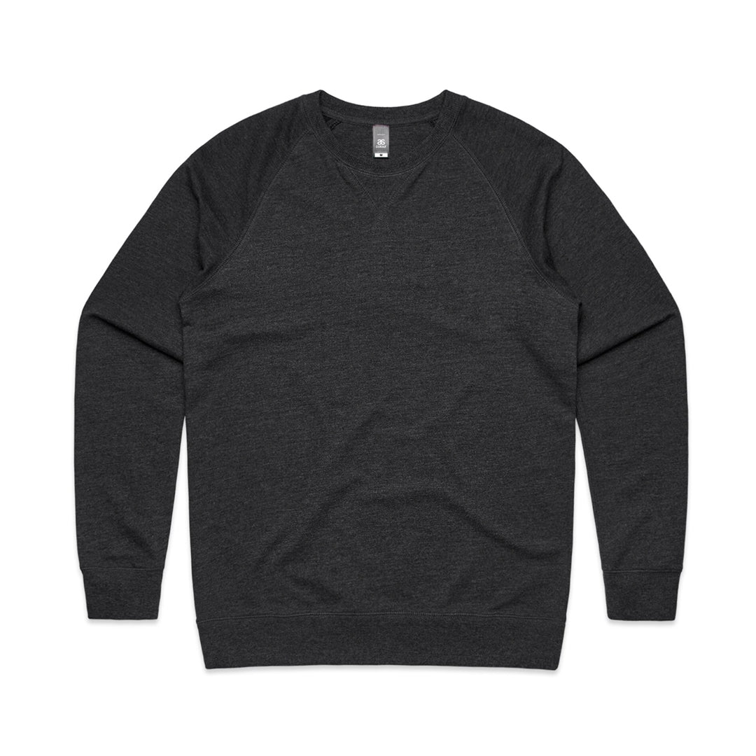 AS Colour The Brush Crew Jumper | Mens Asphalt Marle Outerwear