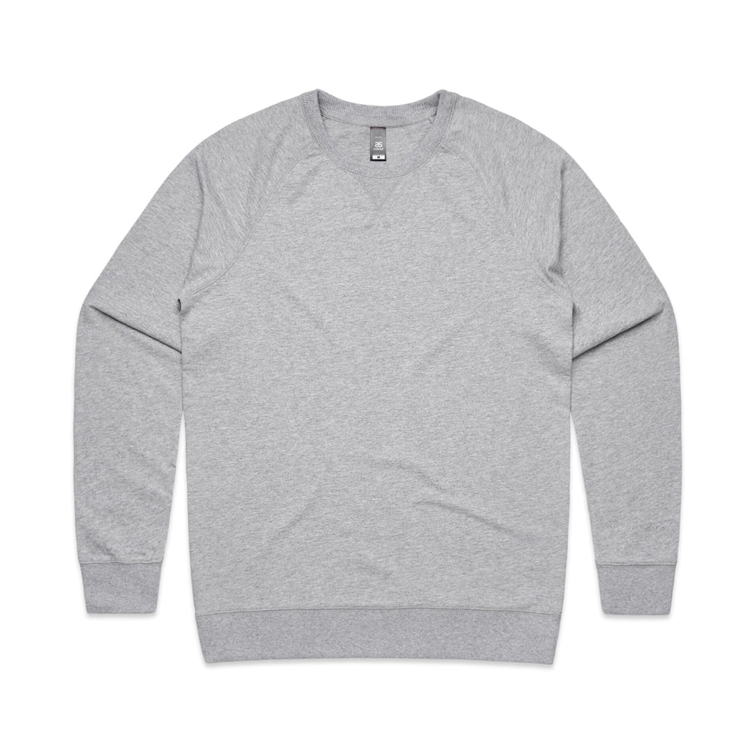 AS Colour The Brush Crew Jumper | Mens Grey Marle Outerwear