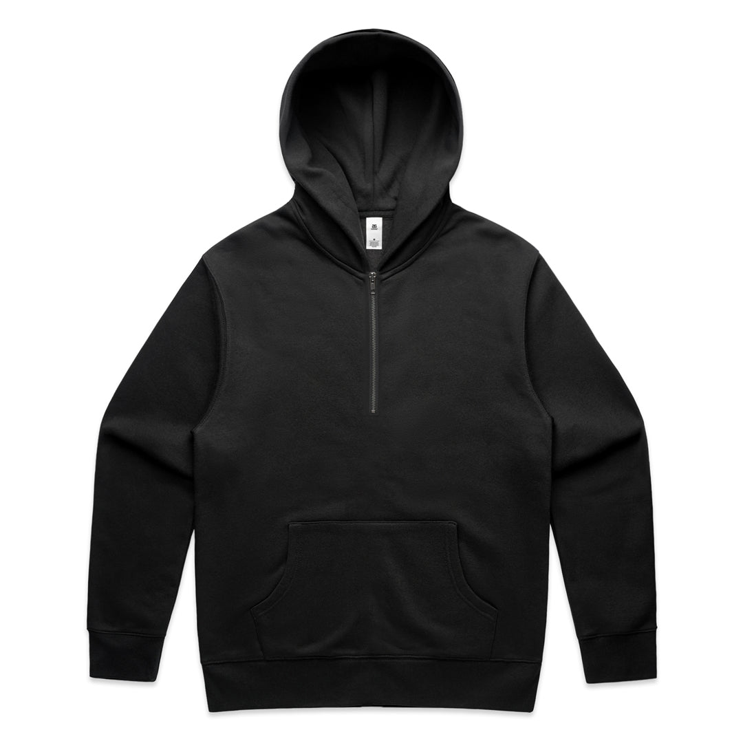 AS Colour The Relax Half Zip Hoodie | Mens Black Outerwear