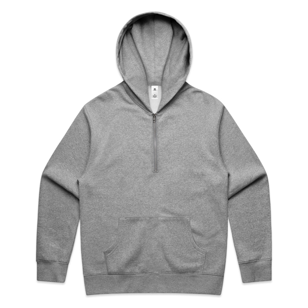 AS Colour The Relax Half Zip Hoodie | Mens Grey Marle Outerwear