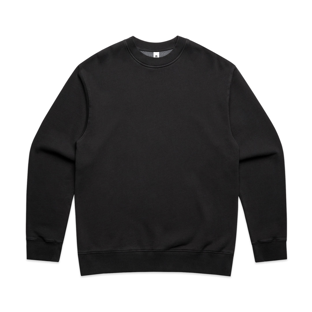 AS Colour The Relax Faded Crew Jumper | Adults Black Outerwear
