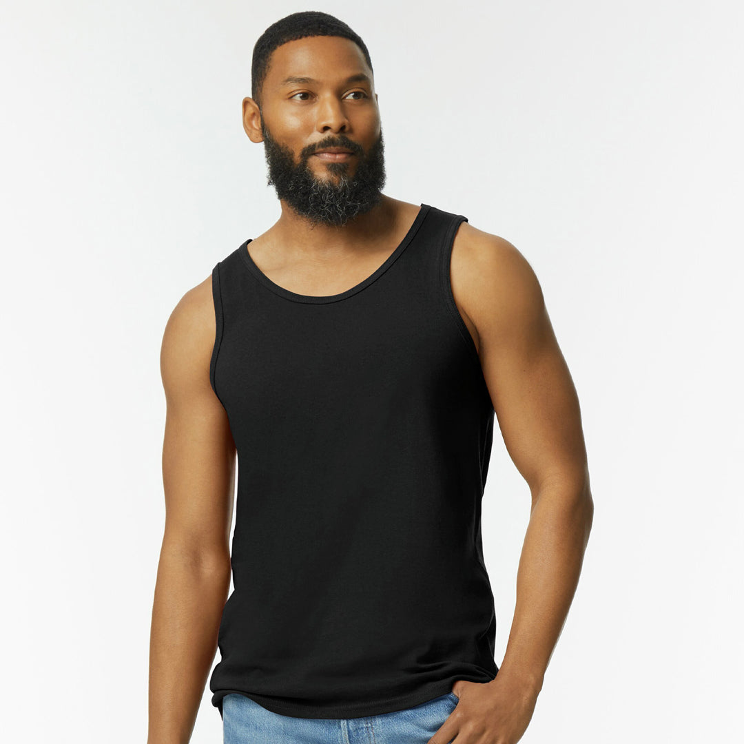 Gildan The Heavy Cotton Tank | Adults Black Shirts & Tops