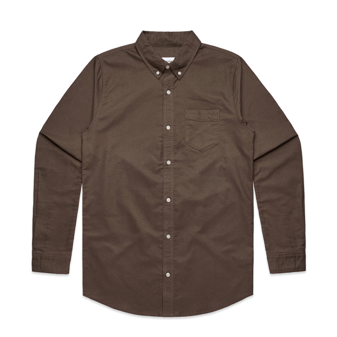AS Colour The Oxford Shirt | Long Sleeve | Mens Walnut Shirts & Tops