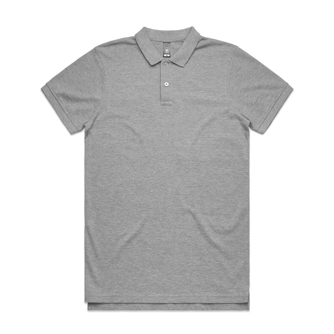 AS Colour The Pique Polo | Mens | Short Sleeve Grey Marle Shirts & Tops