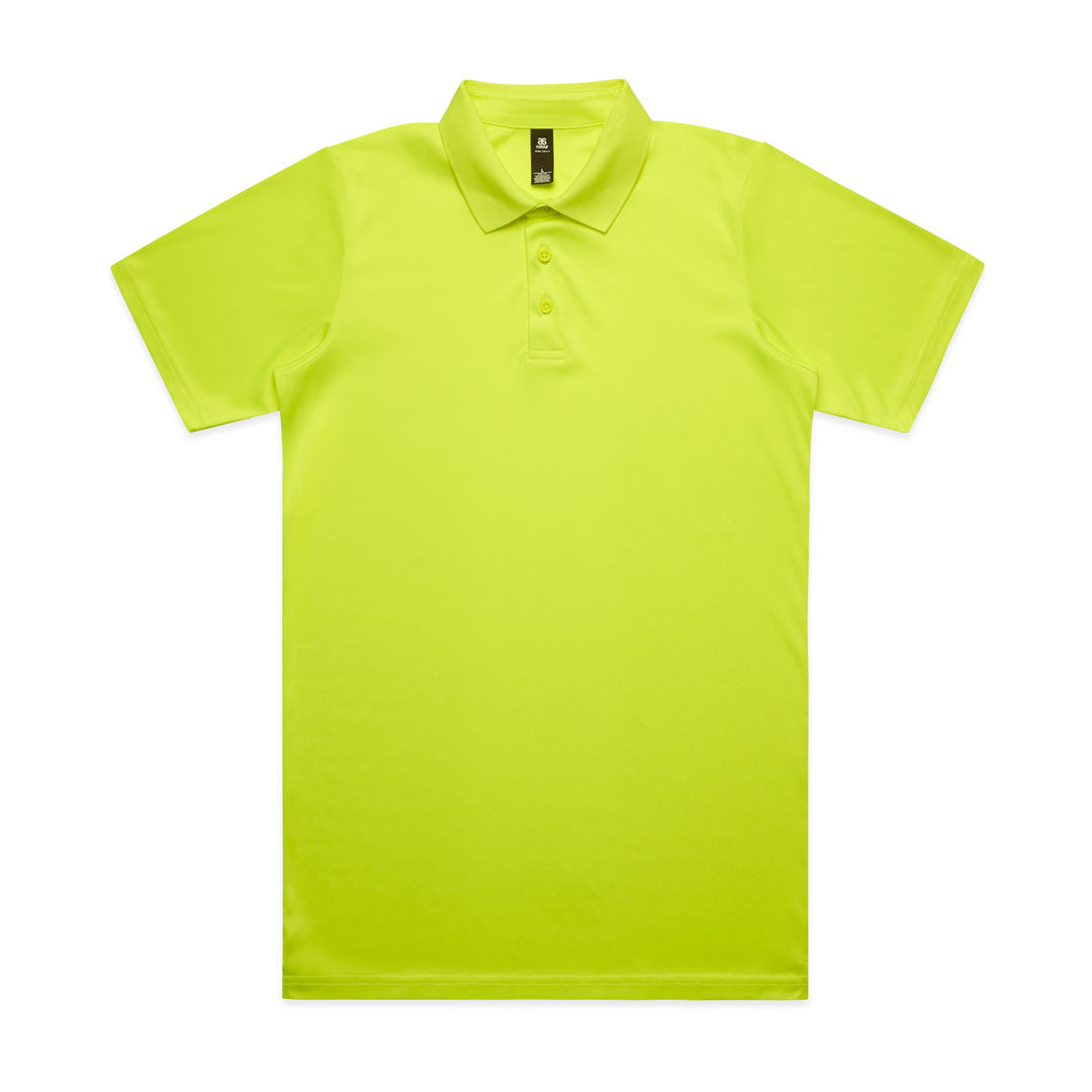 AS Colour The Work Safety Hi Vis Polo | Mens | Short Sleeve Hi Vis Yellow Shirts & Tops