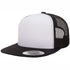 Flexfit The Flexfit YP Classic Flat Peak Trucker Cap Black/White Hats