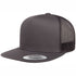 Flexfit The Flexfit YP Classic Flat Peak Trucker Cap Charcoal Hats