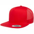 Flexfit The Flexfit YP Classic Flat Peak Trucker Cap Red Hats