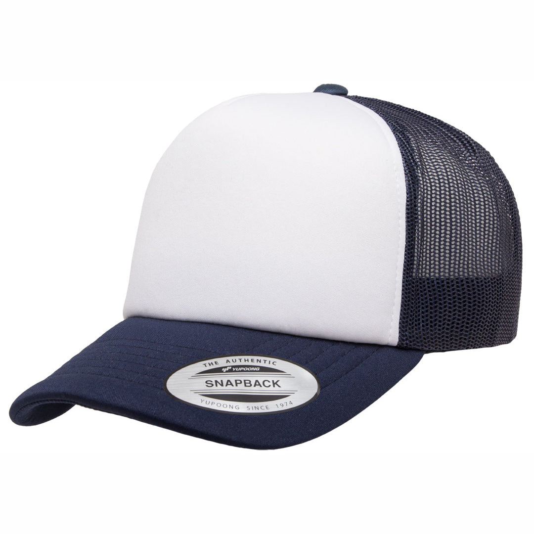 Flexfit The Flexfit YP Foam Front Trucker Cap Navy/White Hats