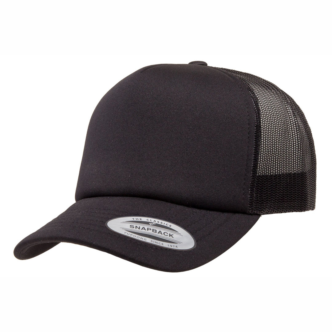 Flexfit The Flexfit YP Foam Front Trucker Cap Black Hats