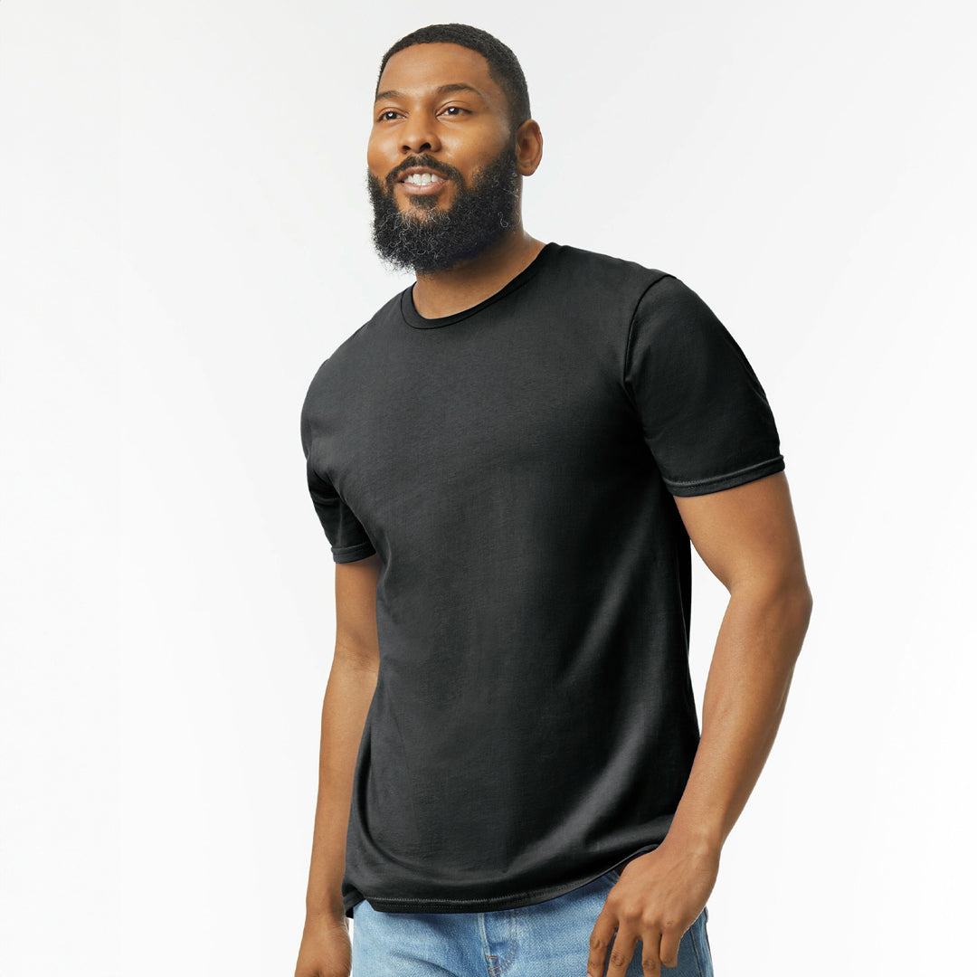 Gildan The Softstyle Crew Neck Tee | Adults Black Shirts & Tops