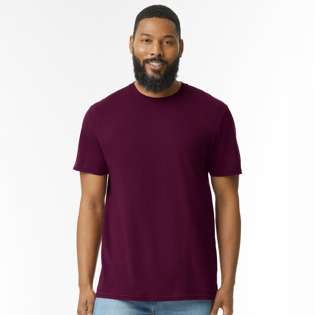 Gildan The Softstyle Crew Neck Tee | Adults Maroon Shirts & Tops