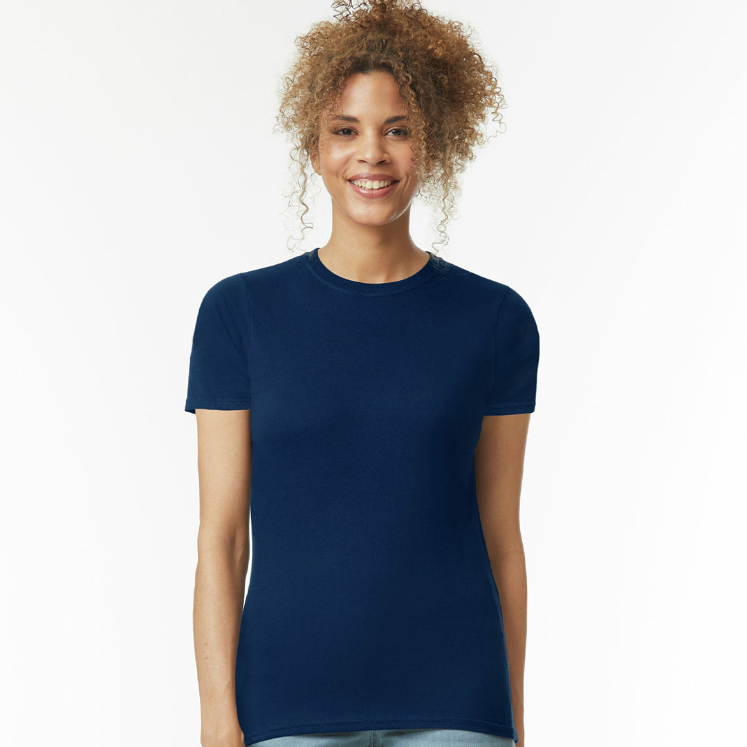 Gildan The Softstyle Crew Neck Tee | Ladies Navy Shirts & Tops