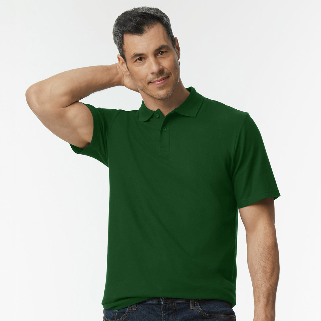 Gildan The Softstyle Polo | Adults Forest Green Shirts & Tops